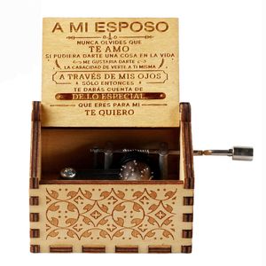 Caja Musical Regalo para Esposo Aniversario de Bodas Recuerdo de Amor Novios
