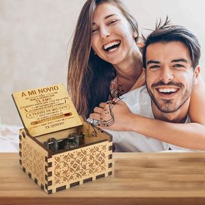 Caja Musical Regalo Para Novio Compromiso Aniversario Recuerdo de Amor Novios