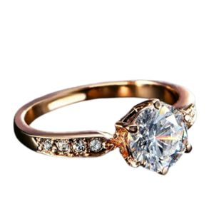 Anillo de Compromiso Aro Alianza Bañado en Oro 18K Genieka Imperial Talla 10