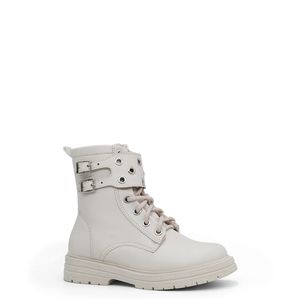 Botas para Niña de Cuero PAR&SS MV23-LUA Blanco Hueso