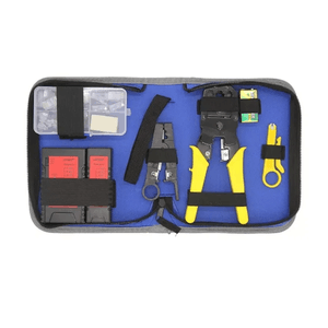 Kit Crimpeador + Testeador + Pelacable + 15 Adaptadores Rj45