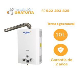 Calentador Instantáneo Yaku Mas GN 10L Tiro Forzado