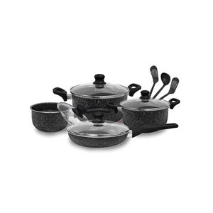 Juego de ollas antiadherente 11PZAS FZ X1705M Negro