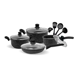 Juego de ollas antiadherente 11PZAS FZ X1705M Negro