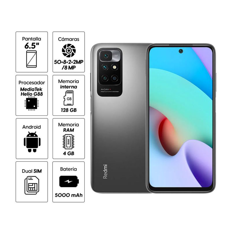 Celular Xiaomi Redmi Note 10s 128gb/8 Ram Reacondicionado Color Gris