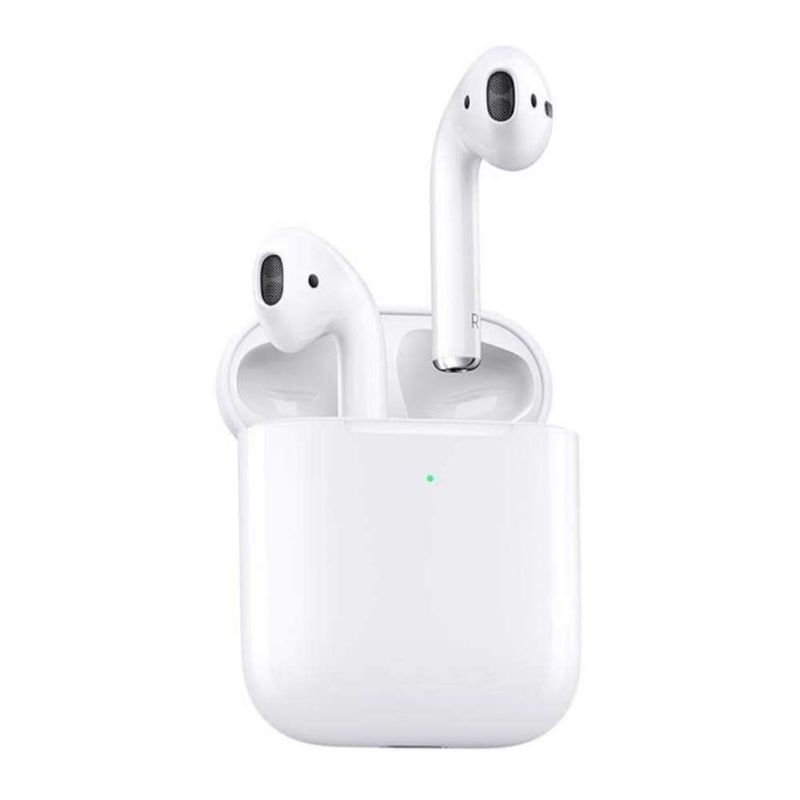 Audífonos bluetooth True Wireless Apple Airpods 2da generación resistente  al agua IPX4, duración máx. 5 horas, controles táctiles, blanco