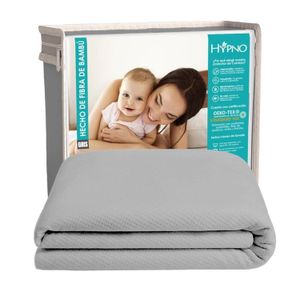 Protector de Colchón Impermeable HYPNO 2 Plazas de Bambú Gris