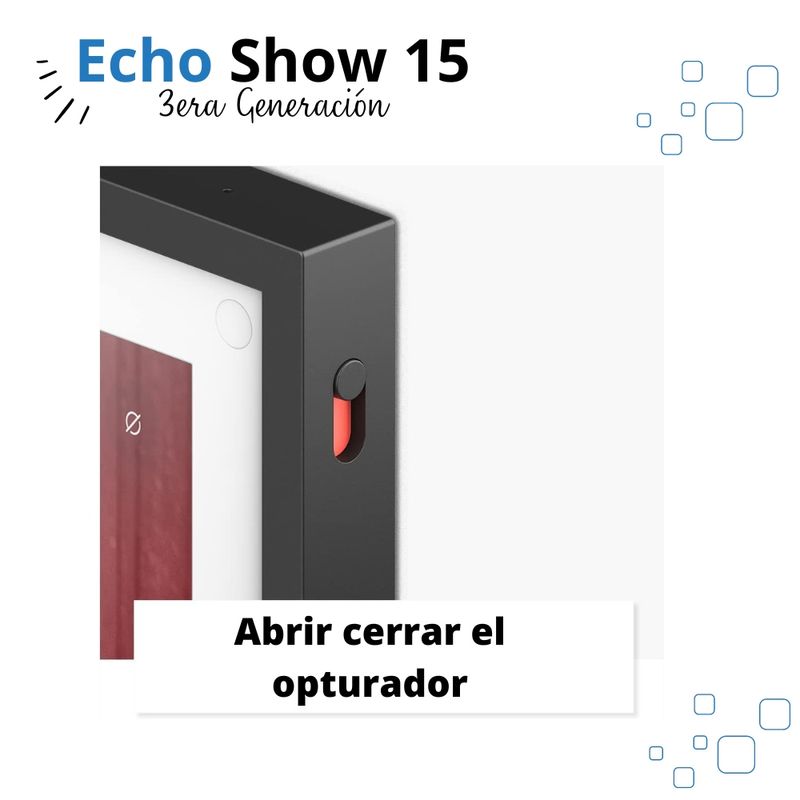 Pantalla inteligente  Echo Show 15 con control remoto