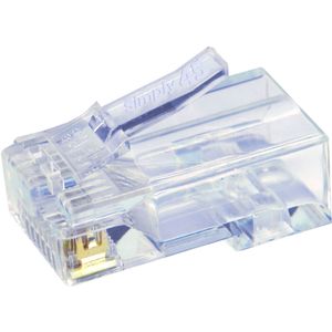 Conector Modular Estándar Rj45 Blindado con Tierra Interna Simply45 Cat 5E 6 6A Stp 50 Unidades