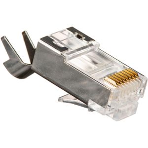 Conectores Blindados Platinum Tools Rj 45 Cat6A 10 Gig con Forros 50 Piezas Empaque en Clamshell