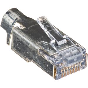 Conectores Ez Rj45 Blindados Platinum Tools para Cat5E y Cat6 con Tierra Externa Empaque Tipo Clams