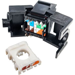 Keystone Jack Simply45 S45 3500B Cat 5E Utp de 180 Grados Negro