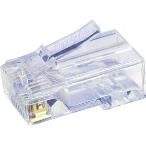 Modular Plug Rj45 Pass Through sin Blindaje Simply45 Cat 5E Utp Frasco de 100 Unidades