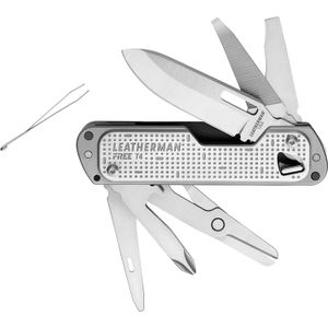 Multiherramienta Leatherman Free T4 de Bolsillo Acero Inoxidable Envasado en Blister