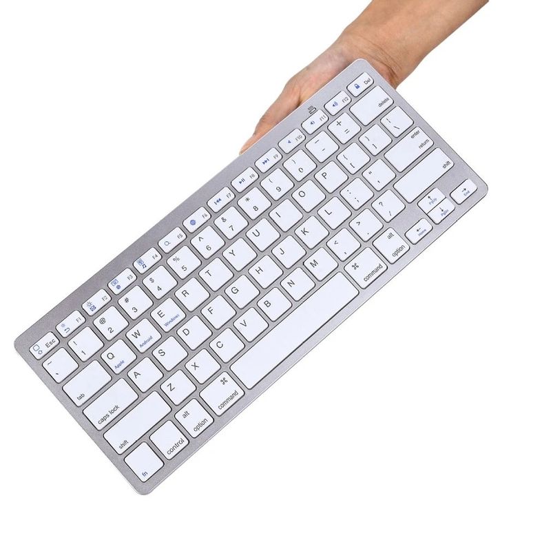 Teclado Inalambrico Bluetooth para PC Tablet Android Mac y Windows Real Plaza