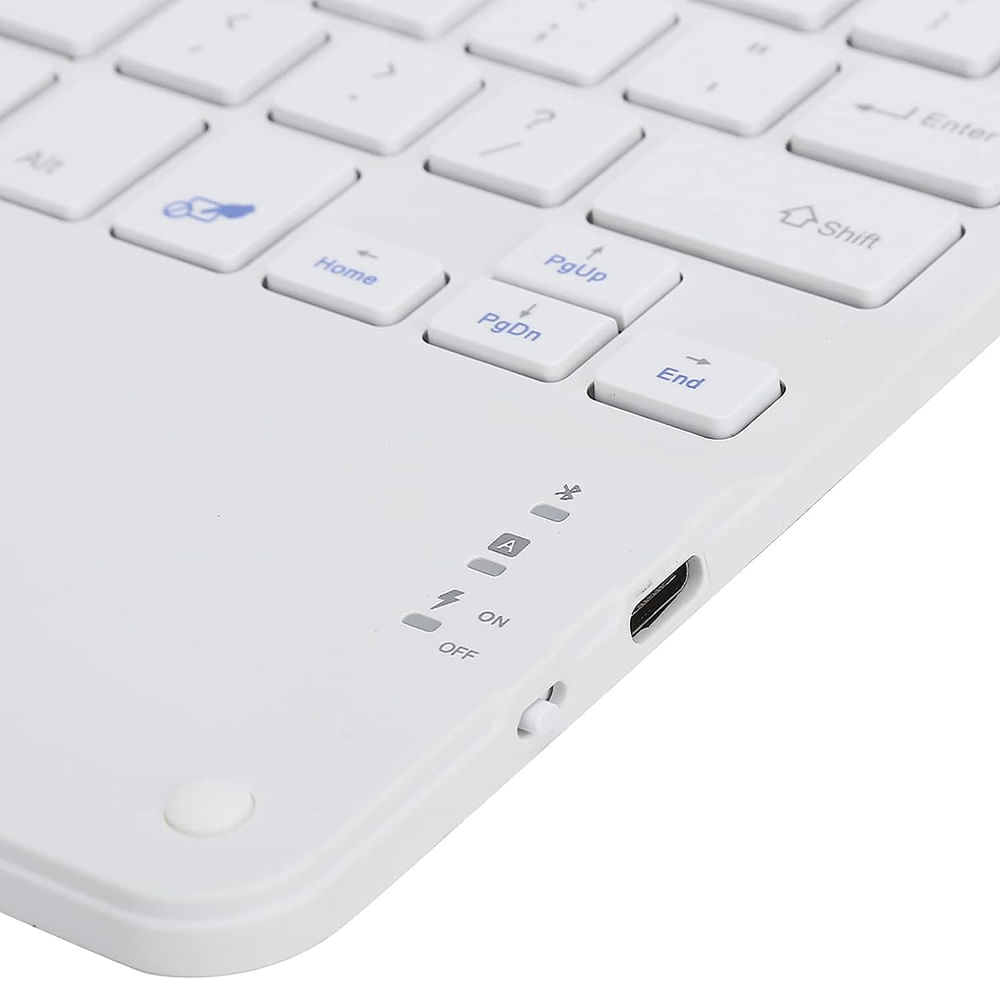 Mini Teclado Inalambrico Ultra Delgado Bluetooth 3.0 Touchpad Tablet  DN-H032 Blanco