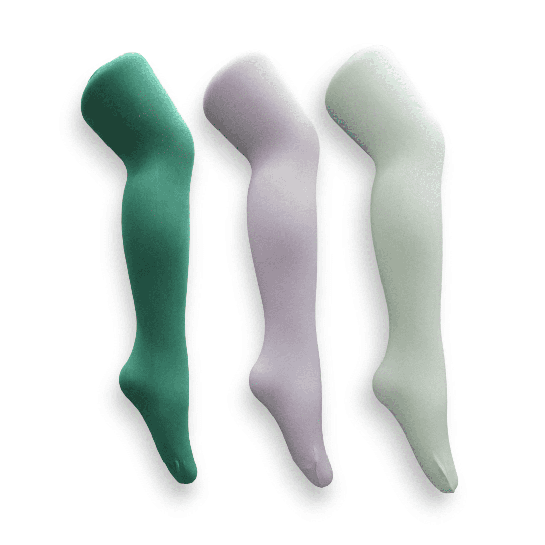 4-Pack Girls' Pastel Color Panties - Nylon Briefs With Lace Elastic, Sizes 4-12