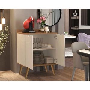 Moderna Alacena para cocina 2 puertas Barbara Color Blanco/Duna TU MESITA