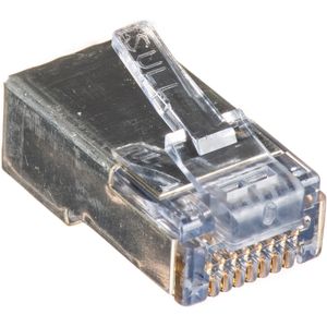 Conectores Ez Rj45 Blindados Platinum Tools para Cat5E y Cat6 con Tierra Interna Empaque de Bolsa