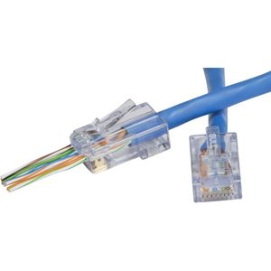 Conectores Platinum Tools Ez Rj45 Cat6 Empaque en Frasco 100 Piezas