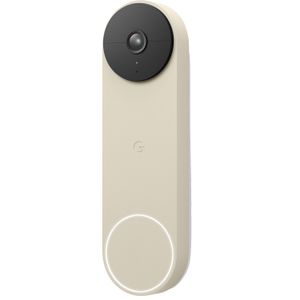 Kit Google Video Doorbell Batería Lino y Nest Hub 2Da Generación Tiza