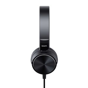 Audífonos on ear con micrófono Izuum Essential almohadillas acolchadas, conector 3.5 mm, control de música y llamadas, negro