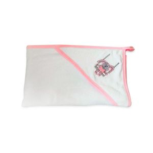 Toalla De Felpa Para Bebé Sweetie Rosado Con Capucha