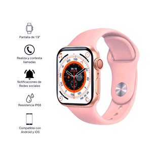 Smartwatch T900 Pro Max L V2.0 Serie 8 Rosado