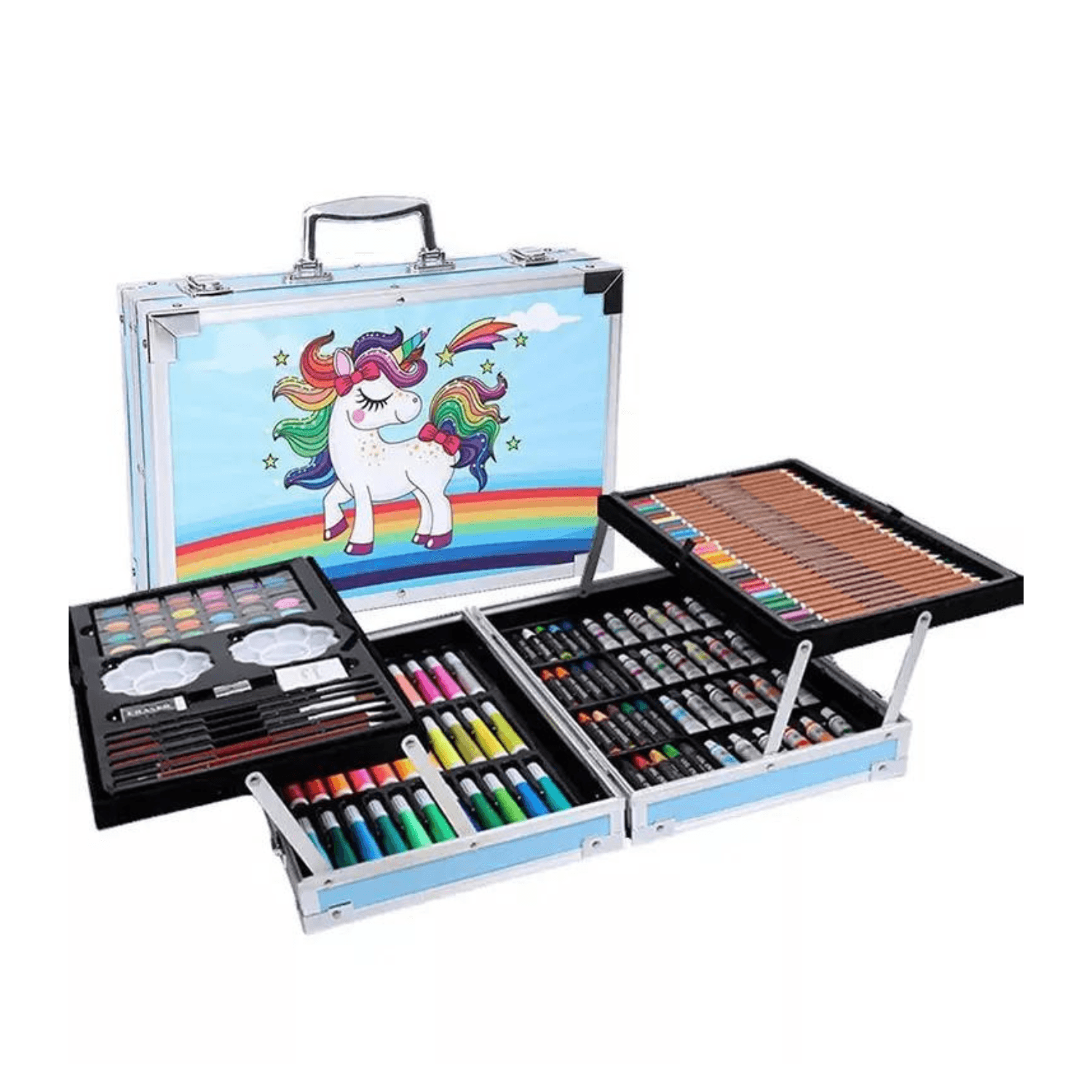 Kit de Arte Maletín Metálico con Óleos 145 AZUL – Fanciful Store