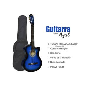 Guitarra Acústica Nylon Azul