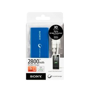 Cargador Portátil Sony de 2800 mah CP-V3 Azul