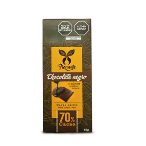 Chocolate negro 70% cacao 45g de Piamonte Chanchamayo