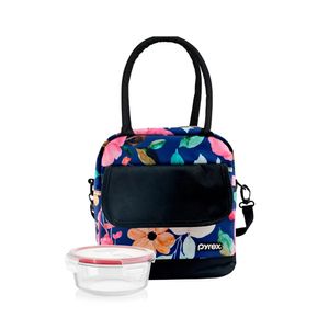 Lonchera Pyrex Fresh Termica Rosas 300376 Taper 650ml