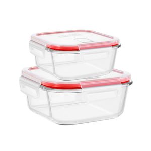 Set Tapers Pyrex Easy Cuadrado 500ml+800ml