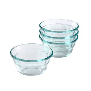 Dulcera Gelatinero Pyrex x4Piezas de 6 Onzas