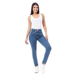 Pantalon Clasico Denim Stretch Mujer Larissa