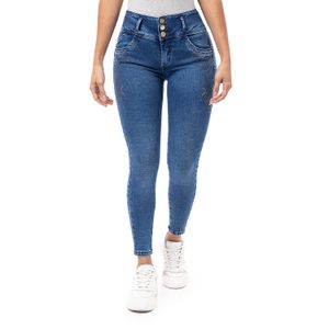 Pantalon Moda Denim Stretch Mujer Geli