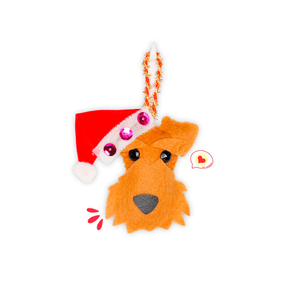 Colgante Navidad Dog Lover Khurmi Airedale Hecho a Mano
