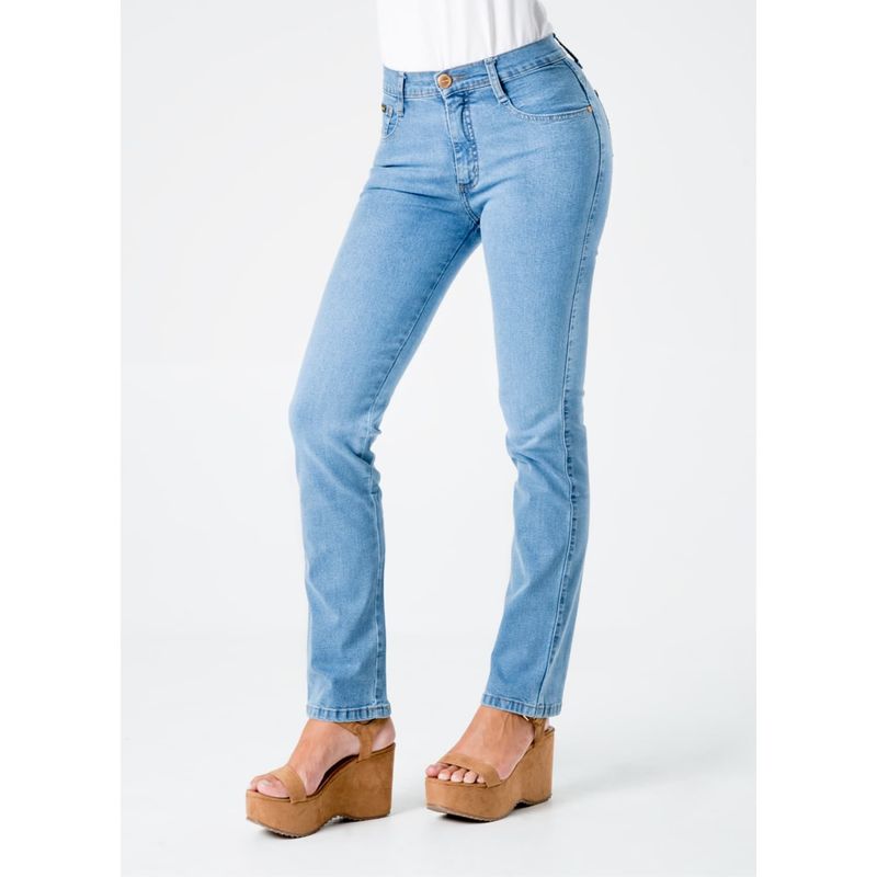 Pantalon Clasico Denim Stretch Mujer Diana