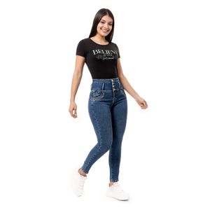 Pantalon Moda Denim Stretch Mujer Sandyh