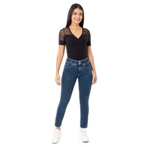 Pantalon Moda Denim Stretch Mujer Olibya