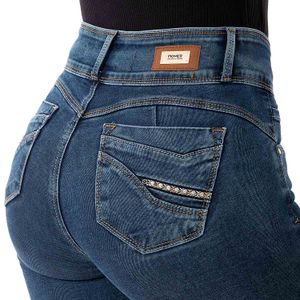 Pantalon Moda Denim Stretch Mujer Olibya