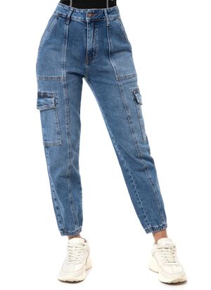 Jogger Cargo Denim Stretch Mujer Etrendy