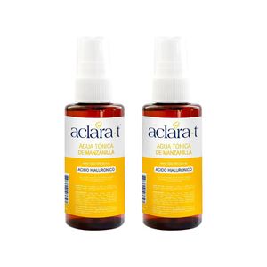 Agua Tónica de Manzanilla con Acido Hialurónico Aclara-T 60ml 2 Unidades