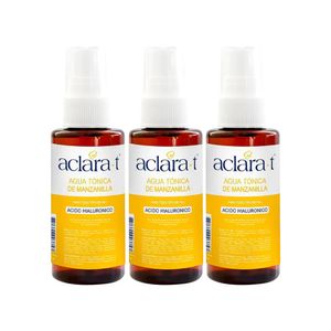 Agua Tónica de Manzanilla con Acido Hialurónico Aclara-T 60ml 3 Unidades