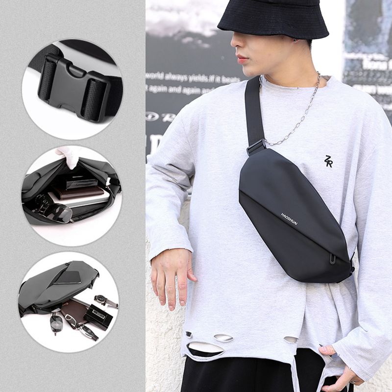 Riñonera impermeable de marca para hombre, bolso de pecho para correr a la  moda, bandolera informal, riñonera - AliExpress