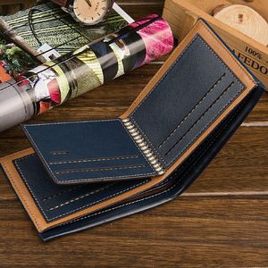 Billetera Hombre Cuero con Tarjetero Monedero Billetera Fuerdanni Moda Azul