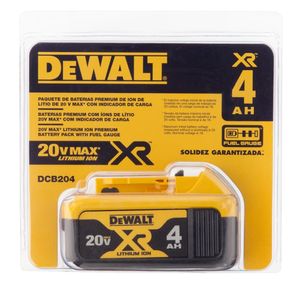 Starter Kit Batería 4.0 Ah + Cargador de Batería Ion-Litio 12V / 20V Dewalt DCB204-K3