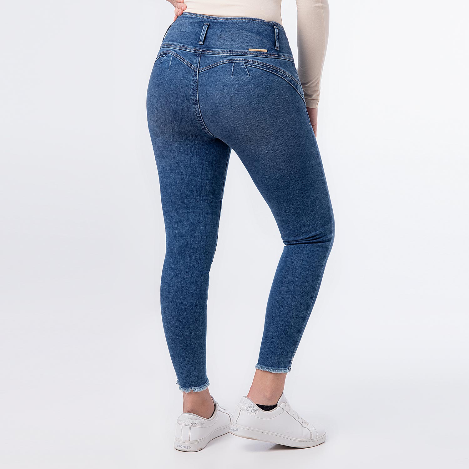 Pantalon Moda Denim Stretch Mujer Fhei - Real Plaza