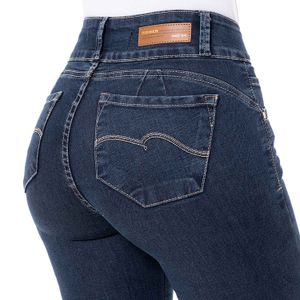 Pantalon Clasico Denim Stretch Mujer Larissa